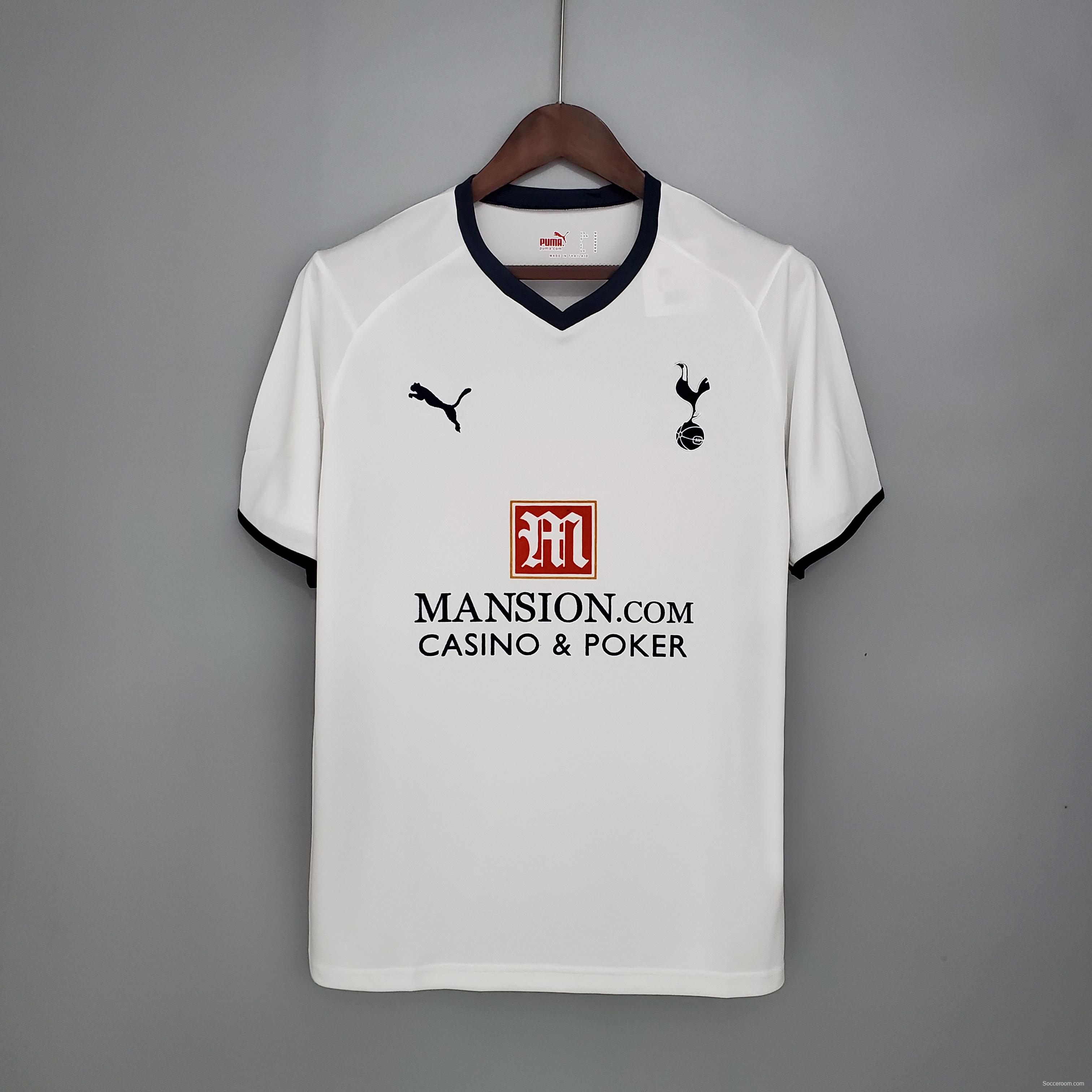 Retro Tottenham 08/09 home Soccer Jersey