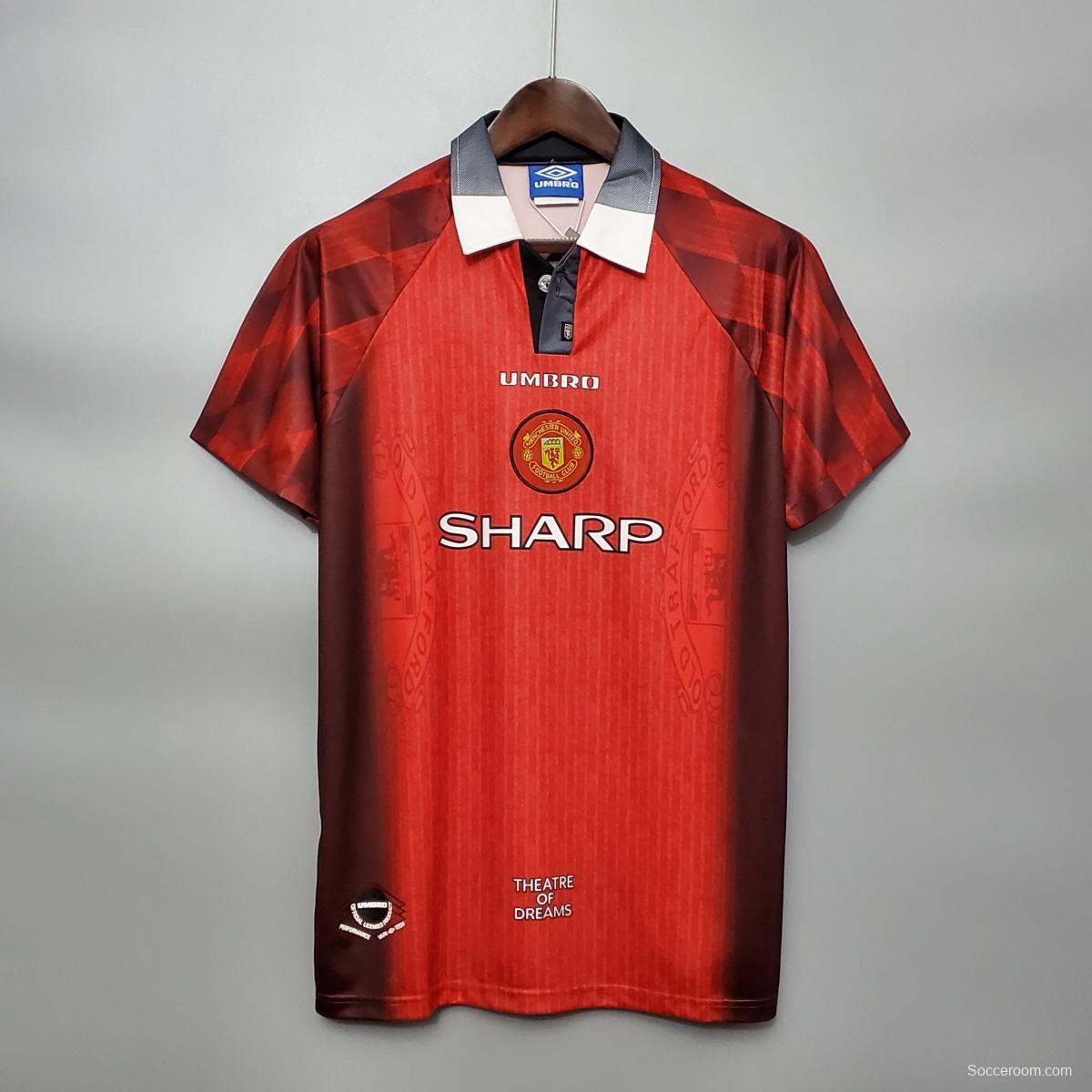 Retro 96/97 Manchester United home Soccer Jersey