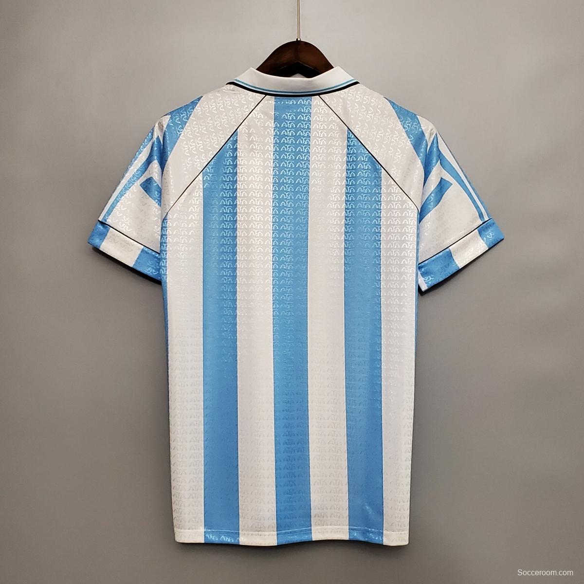 Retro 1996 Argentina Home Jersey