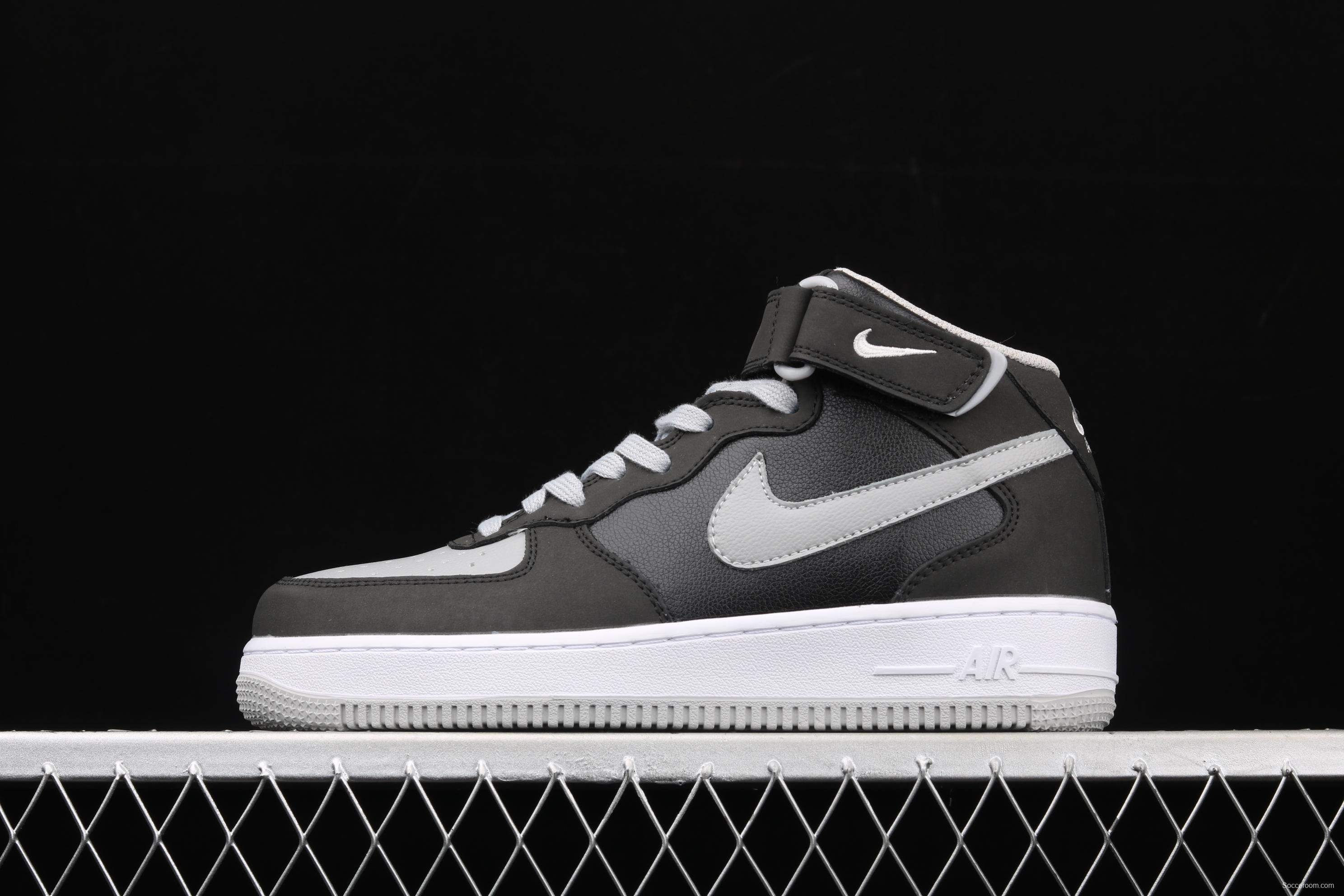 NIKE Air Force 1x 07 Mid shadow gray top casual board shoes 854851-067