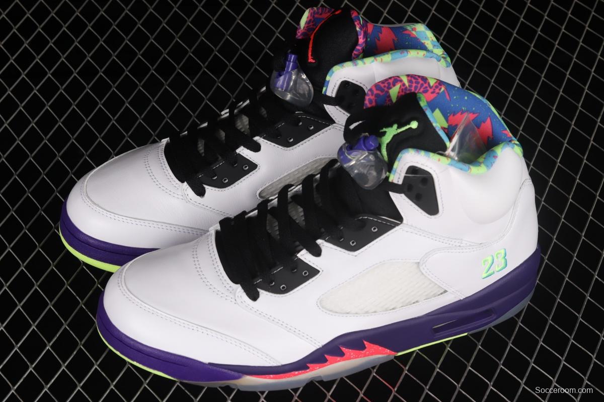 Air Jordan 5 White Bel-Air fresh Prince 2020 Edition College Purple DB3335-100