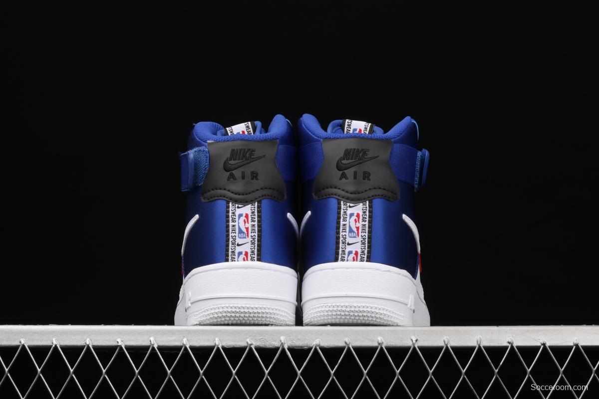 NIKE Air Force 1 High LV8 NBA joint name silk stitching high-top casual board shoes BQ4591-102