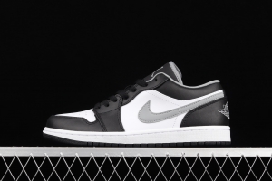 Air Jordan 1 Low black, white, gray, low-top cultural leisure sports shoes 553558-040