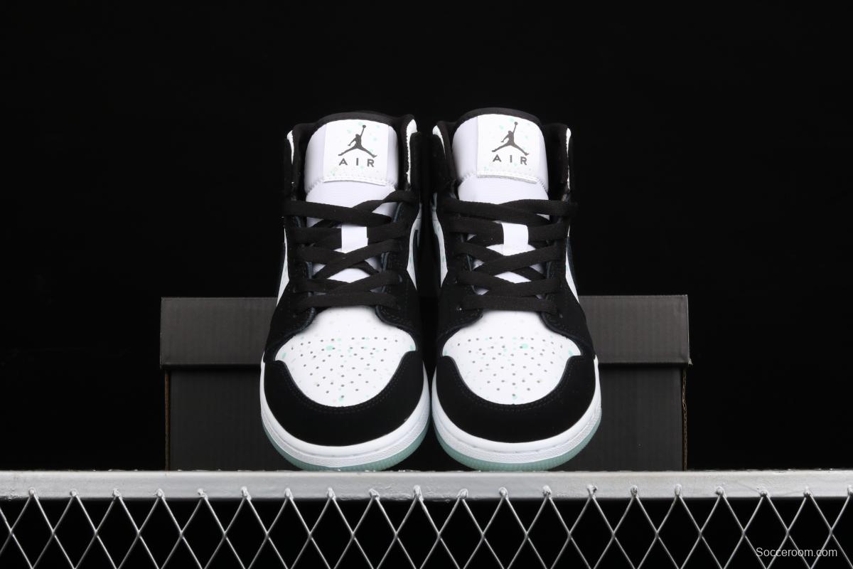 Air Jordan 1 Mid black and white luminous star helps BQ6931-103