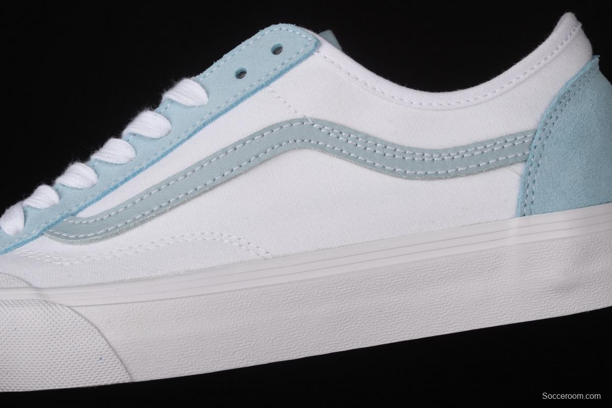 Vans Style 36 Cecon SF half-moon Baotou ice blue green low-top casual board shoes VN0A4BVEWS6