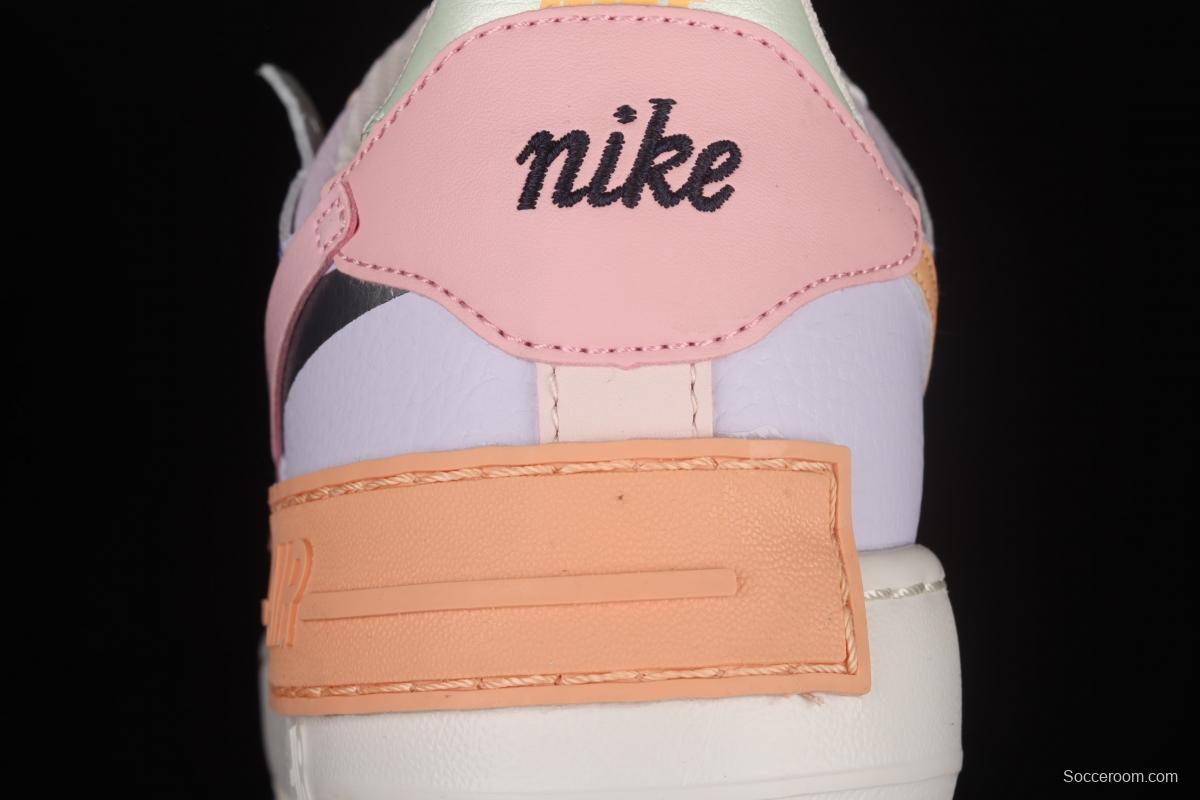 NIKE Air Force 1 ShAdidasow light weight heightened low-top board shoes CI0919-111,