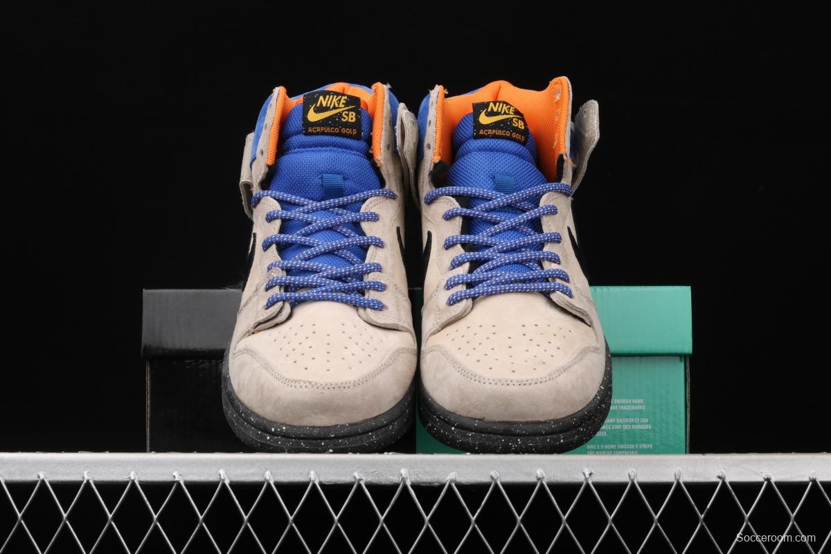 Acapulco Gold x NIKE DUNK SB High 2014 joint style reengraved high top skateboard shoes 313171-207,