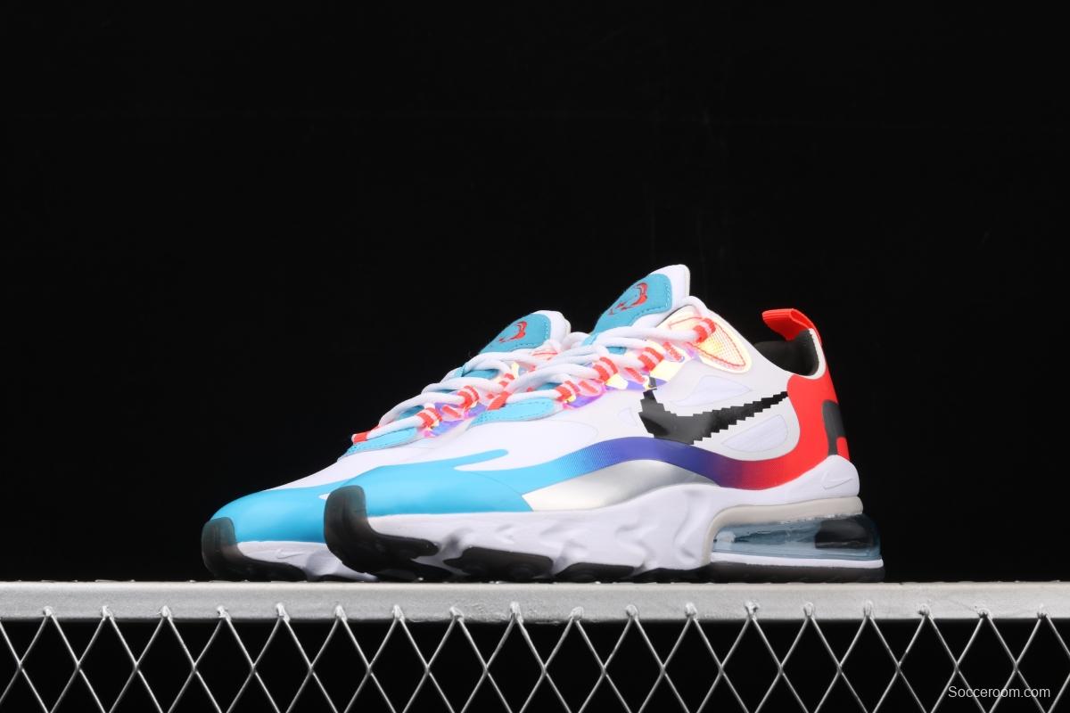 NIKE Air Max 270React new high-frequency mesh function half-palm air cushion running shoes DC0833-101