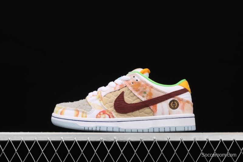 NIKE SB DUNK Low CNY joint style Chinese mandarin duck tie-dyed low-top skateboard shoes CV1628-800