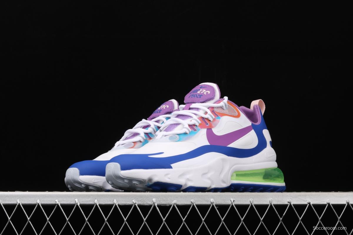 NIKE Air Max 270React new high-frequency mesh function half-palm air cushion running shoes CW0630-100