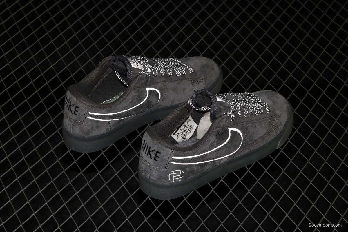 Reigning Champ x NIKE Blazer SB defending champion 3M reflective joint name board shoes 454471-900