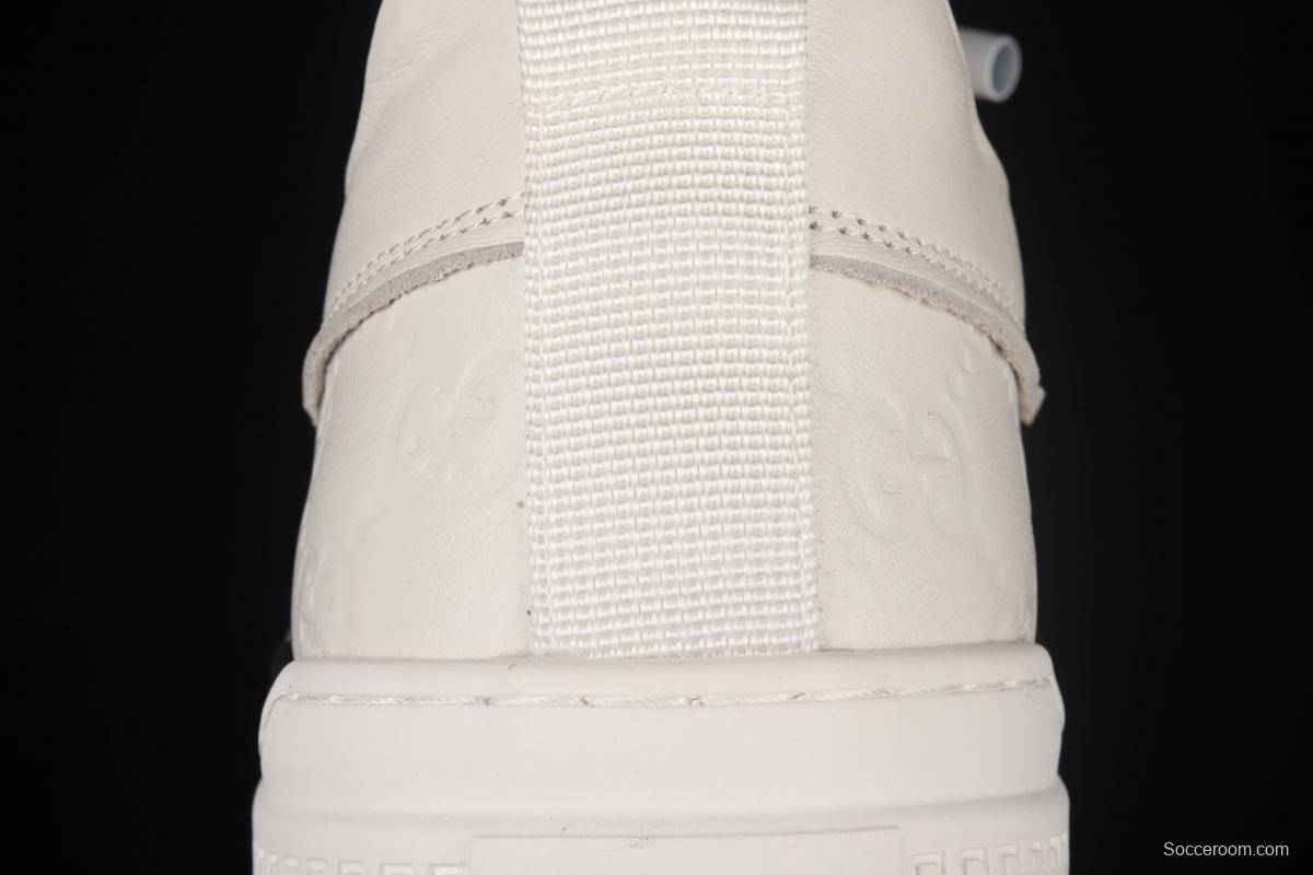 Gucci Screener GG High-Top Sneaker double G embossed leisure shoes series leisure board shoes 02JPO68302