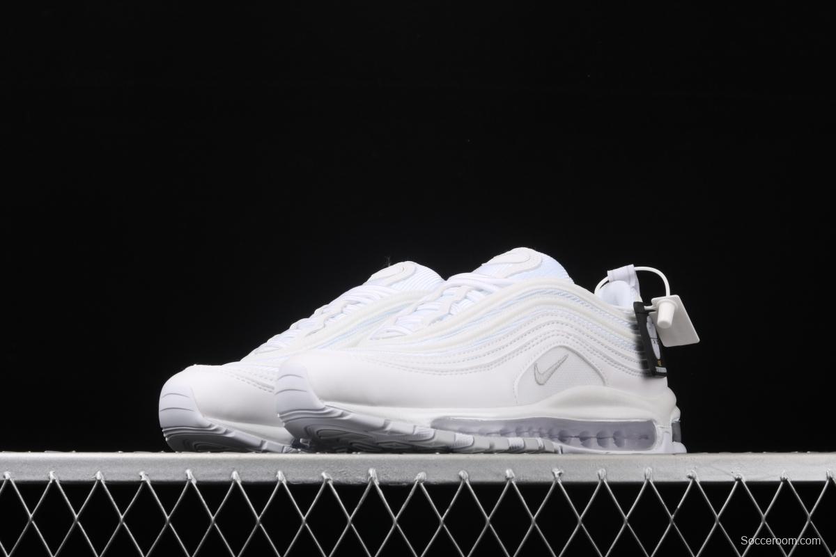 NIKE Air Max 973M reflective all-white bullet air cushion running shoes 921733-100