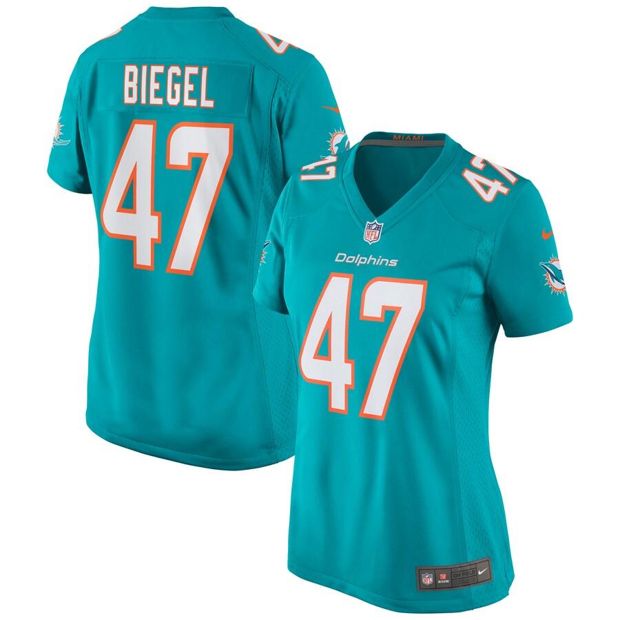 Women's Vince Biegel Aqua Player Limited Team Jersey