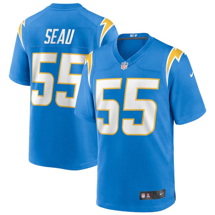 Men's Junior Seau Powder Blue Retired Player Limited Team Jersey