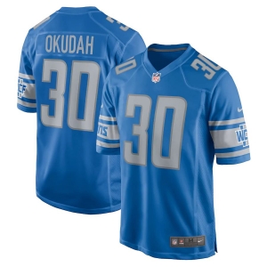 Men's Jeff Okudah Blue Player Limited Team Jersey