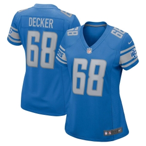 Women's Taylor Decker Blue Player Limited Team Jersey