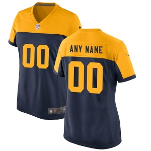 Women's Navy Custom Throwback Team Jersey