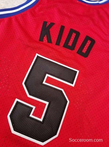 Men's Jason Kidd Red Retro Classic Team Jersey