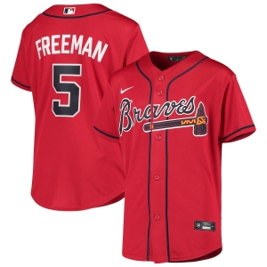 Youth Freddie Freeman Red Alternate 2020 Player Team Jersey