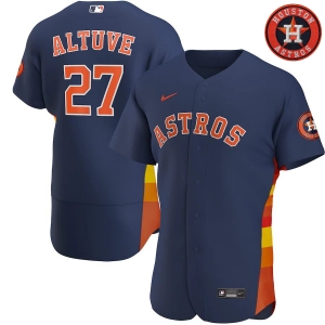 Men's Jose Altuve Navy Alternate 2020 Authentic Player Team Jersey