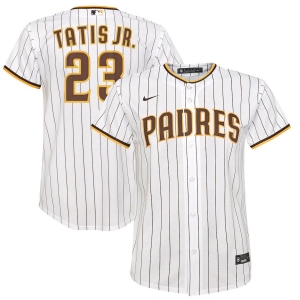 Youth Fernando Tatís Jr. White&amp;Brown Home 2020 Player Team Jersey