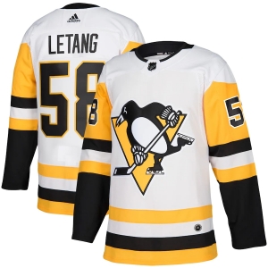 Youth Kris Letang White Away Player Team Jersey