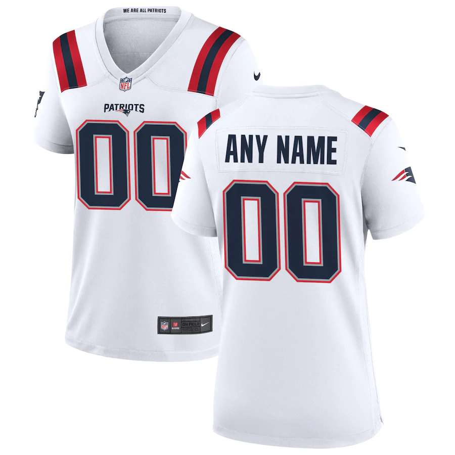 Women's White Custom Game Team Jersey