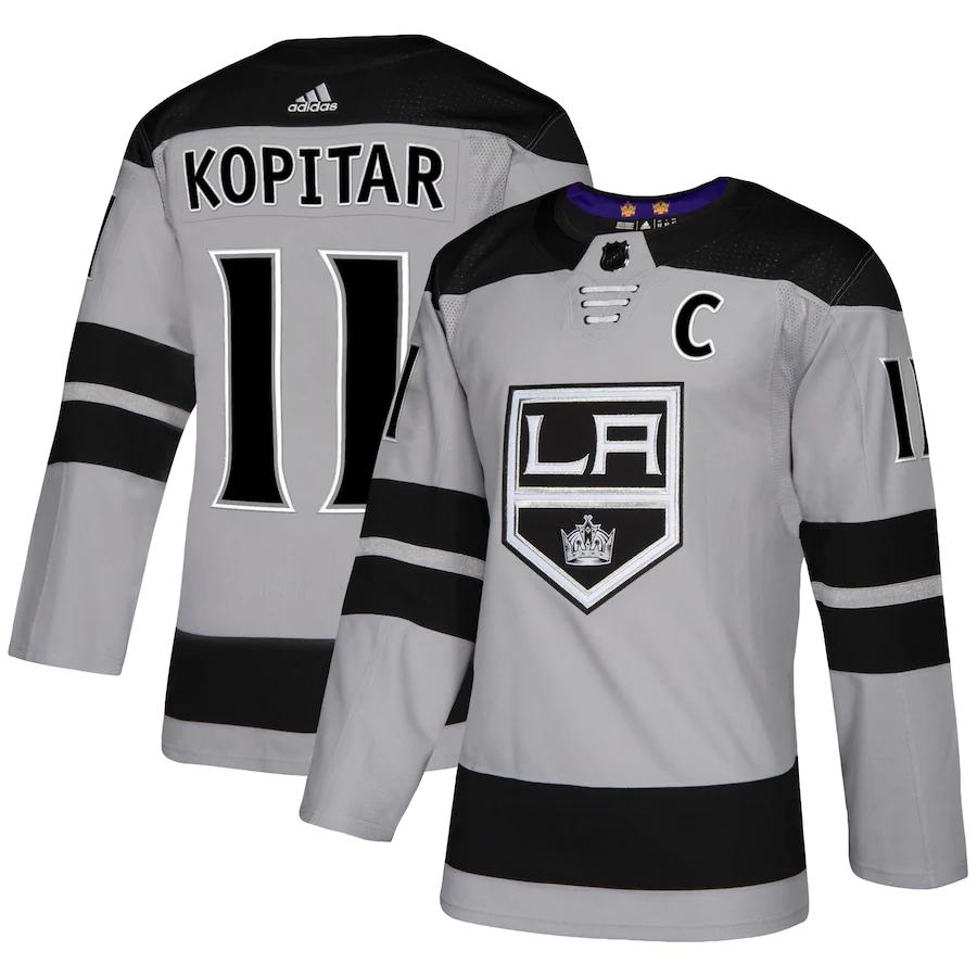 Women's Anze Kopitar Gray Alternate Player Team Jersey