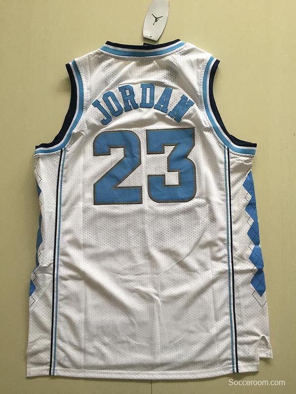 Michael Jordan 23 North Carolina College Basketball Jersey With AJ Logo