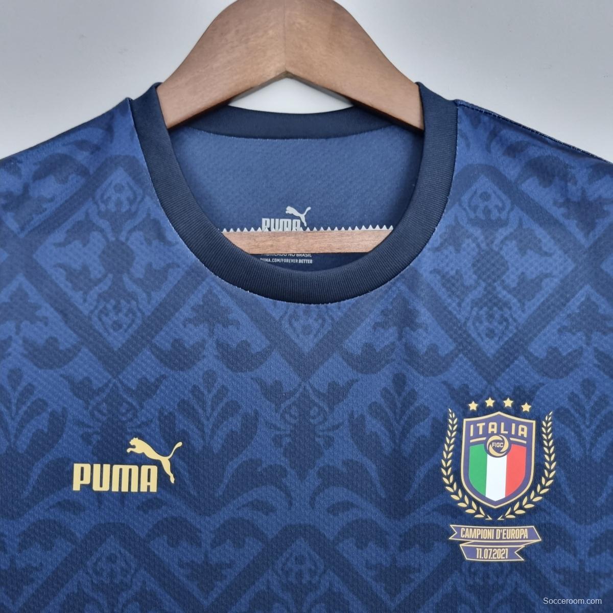 2022 Italian European Championship Special Edition Royal Blue Soccer Jersey