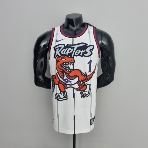 Toronto Raptors McGRADY#1 White NBA Jersey