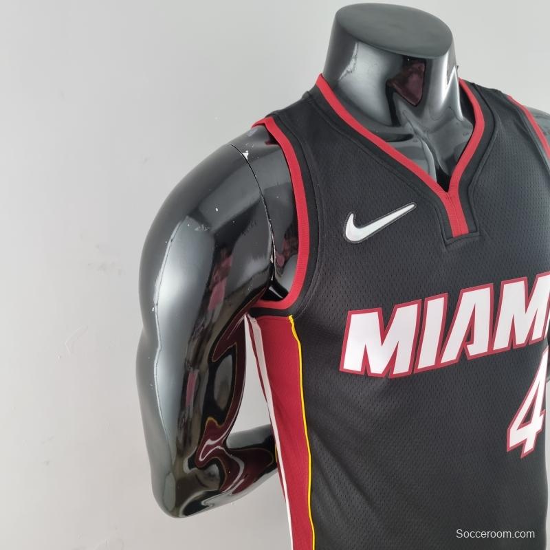 75th Anniversary Miami Heat OLADIPO#4 Black NBA Jersey