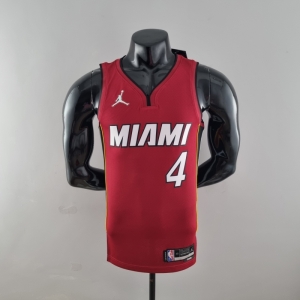 75th Anniversary Miami Heat Jordan OLADIPO#4 Burgundy NBA Jersey