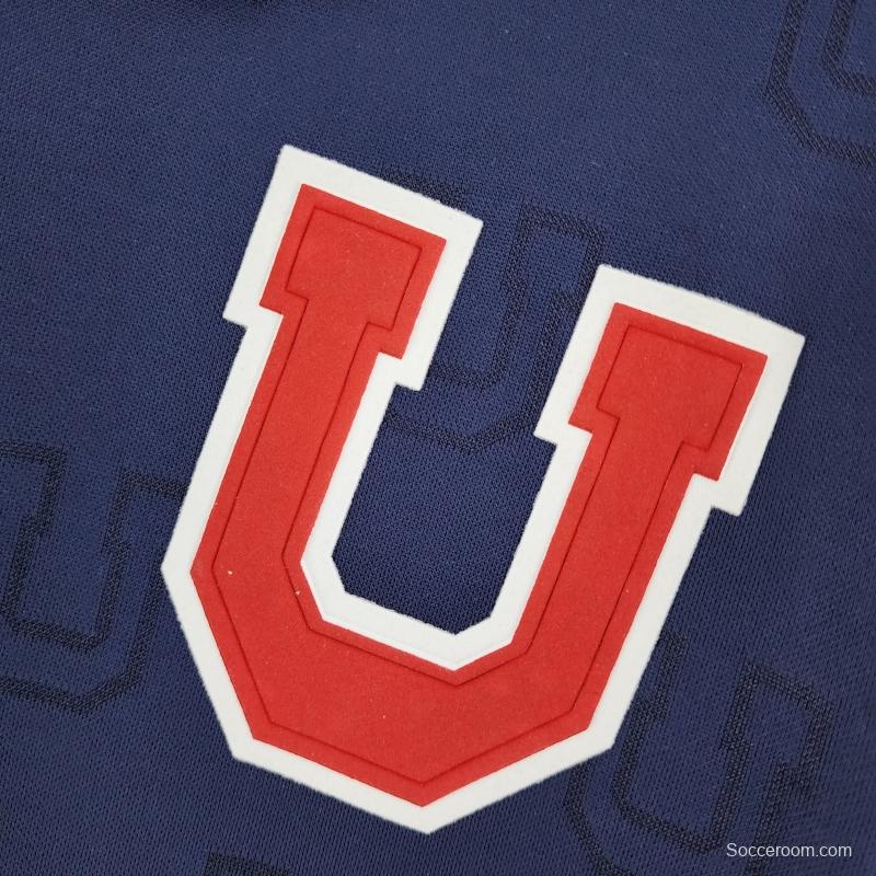 Retro 1998 Long Sleeve Universidad De Chile Home Soccer Jersey