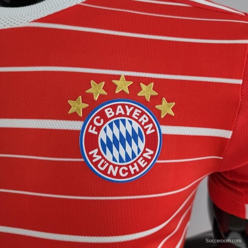 Player Version 22/23 Bayern Munich Home Soccer Jersey