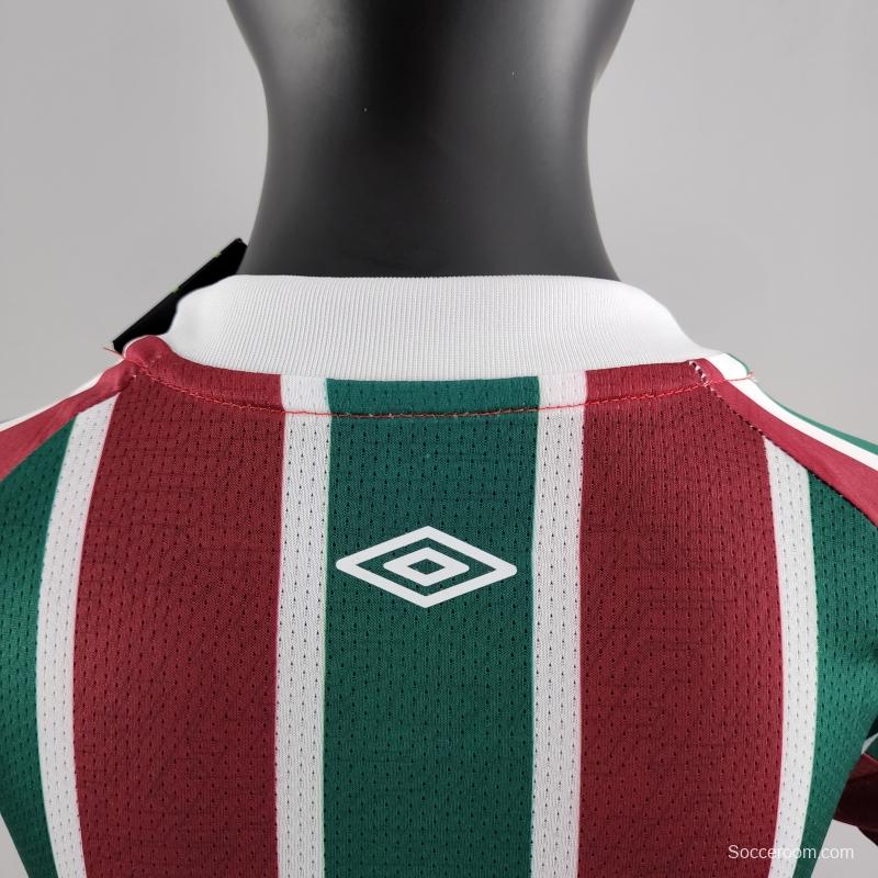 22/23 Kids Kit Fluminense Home Size16-28 Soccer Jersey