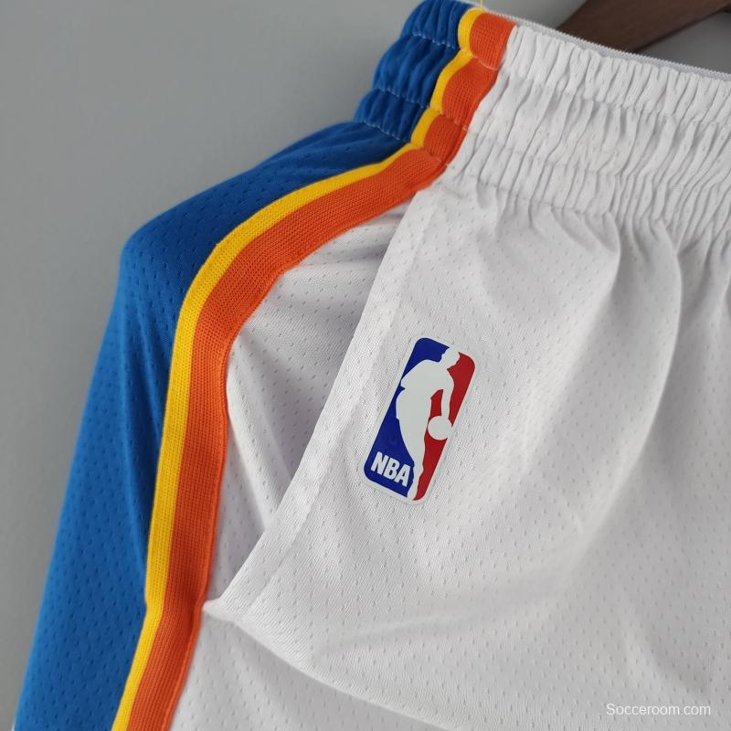 Oklahoma City Thunder NBA Shorts White