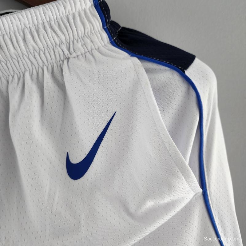 Dallas Mavericks NBA Shorts White