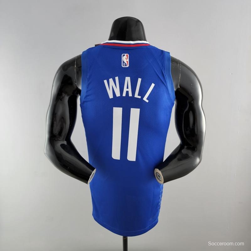 75th Anniversary WALL#11 Los Angeles Clippers NBA Jersey Blue