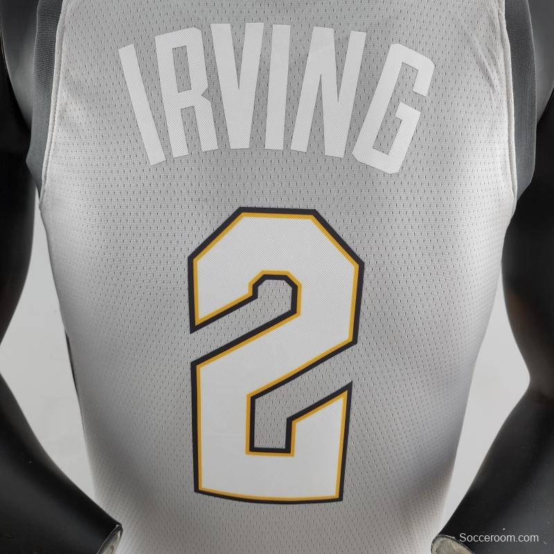 2018 Irving #2 Cleveland Cavaliers Grey NBA Jersey