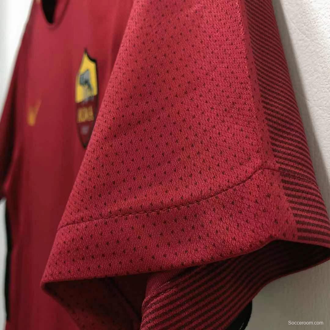 Retro 17/18 Roma Home Soccer Jersey