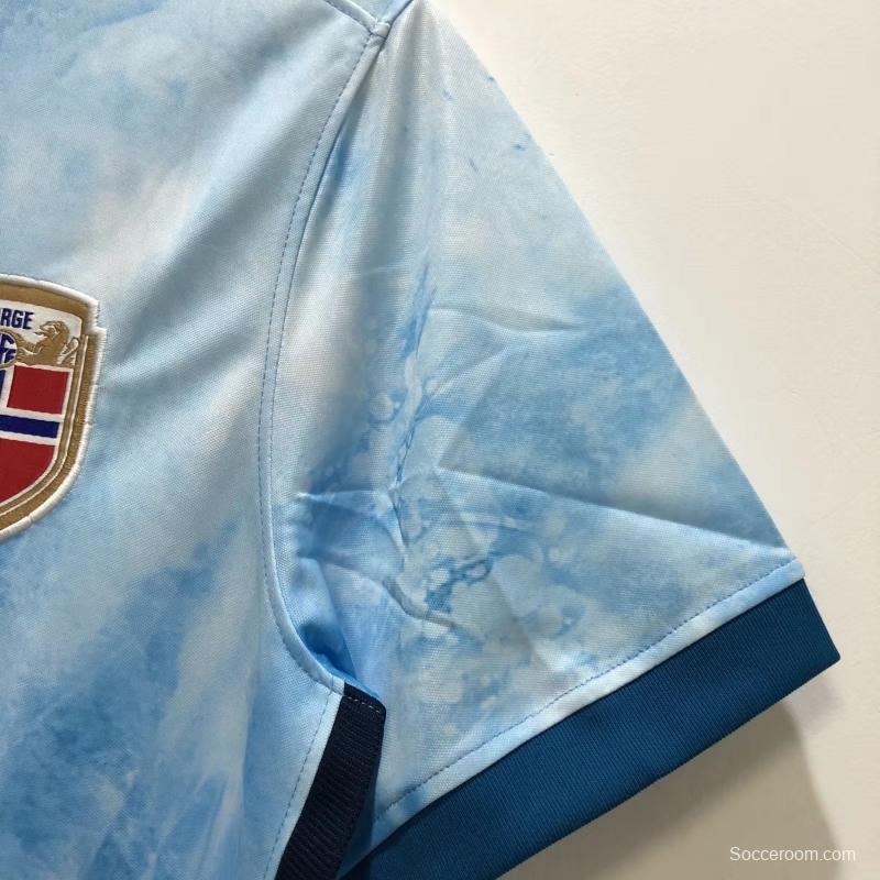 Retro 2021 Norway Away Soccer Jersey