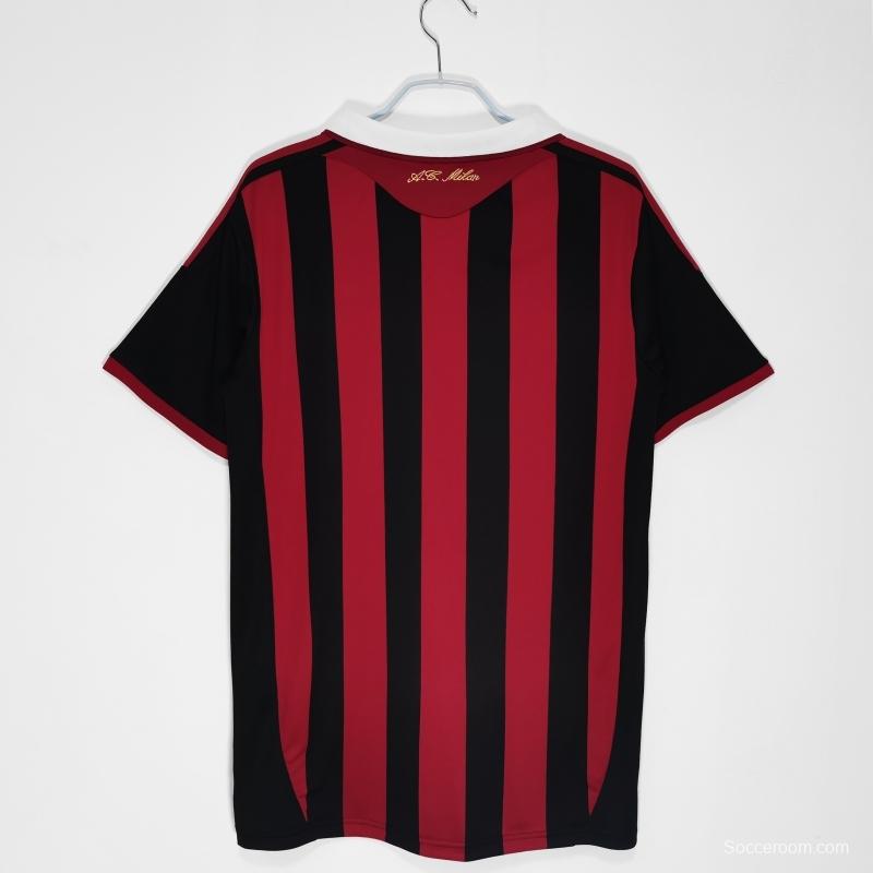 Retro 2009/10 AC Milan Home Soccer Jersey