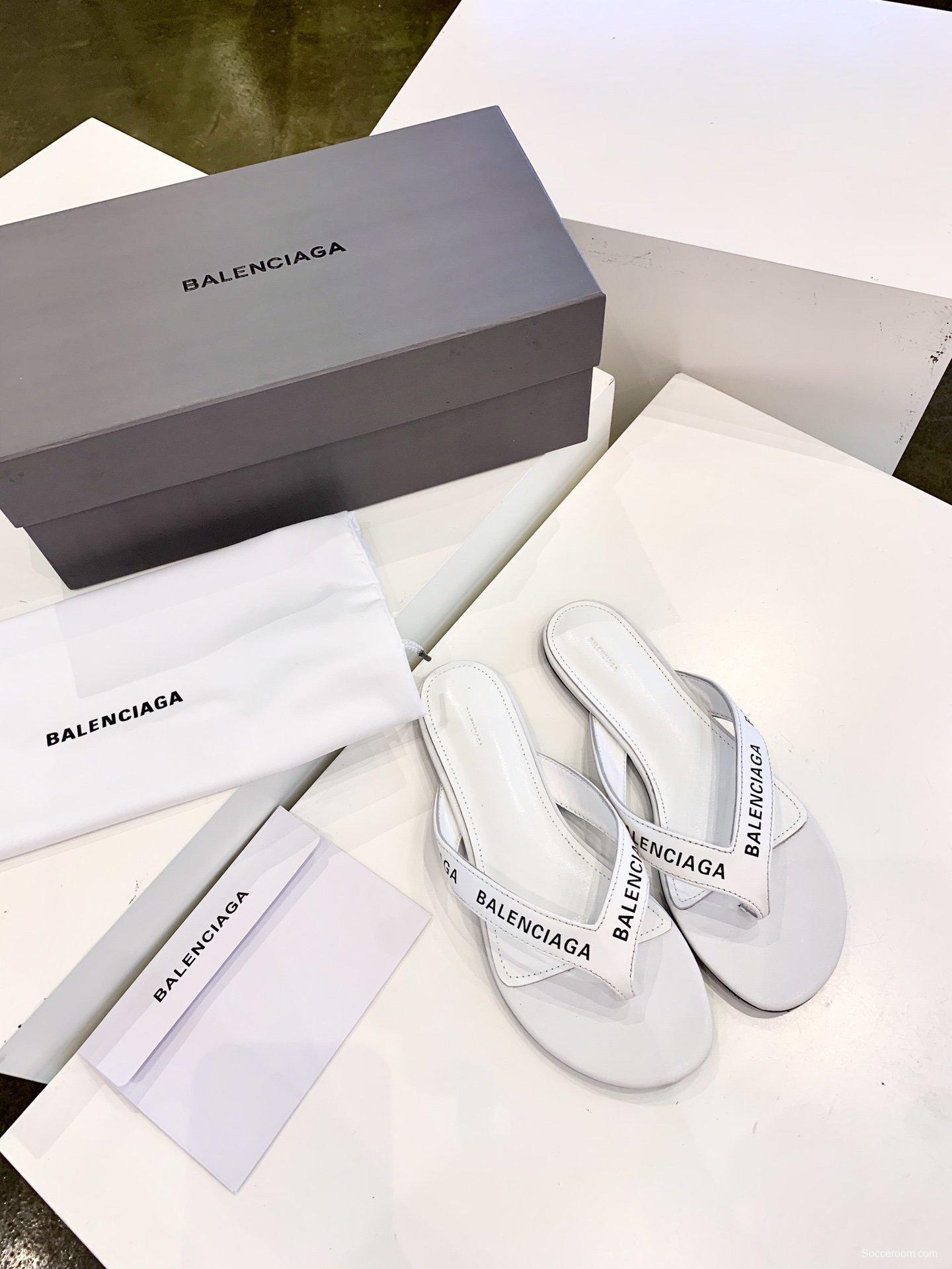 3 Color Men/Women Balenciaga Slipper White/Black/Silver