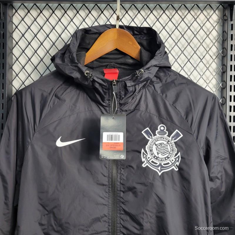 22-23 Corinthians Black Windbreaker