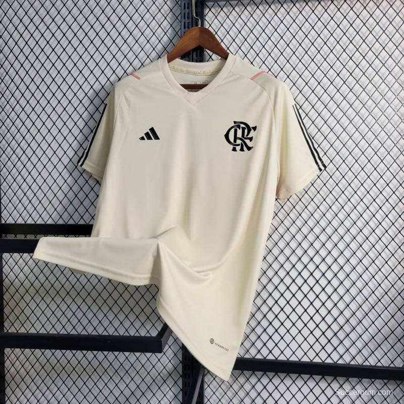 23-24 Flamengo Training Beige Jersey