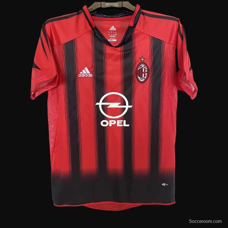 Retro 04/05 AC Milan Home Authentic Jersey