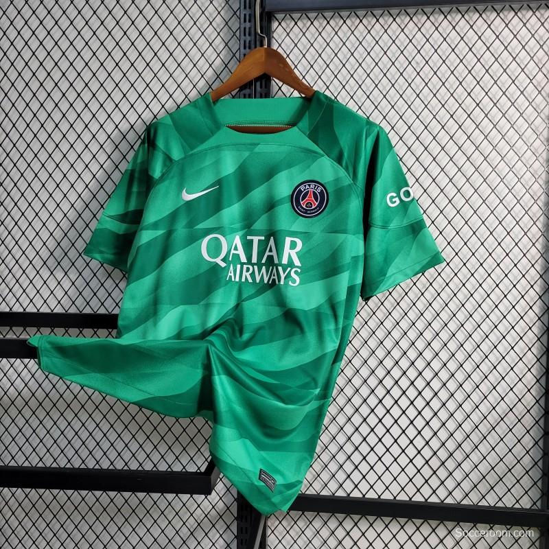 23-24 PSG Green Goalkeeper Jersey