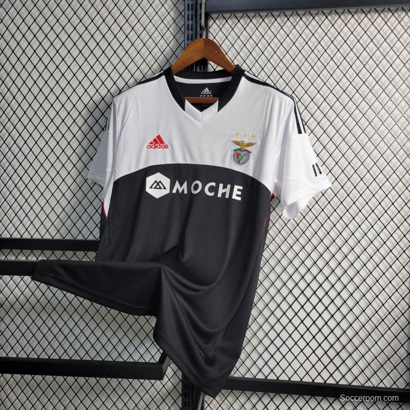 Retro 13-14 Benfica  Away Black/White Jersey